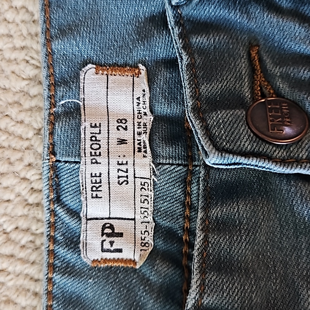 Free People Green Skinny Jeans - Picture 5 of 7